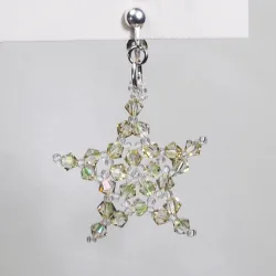Clips  - Silver brass - Earrings Lyra - Clips  - Silver brass - Laiton argenté